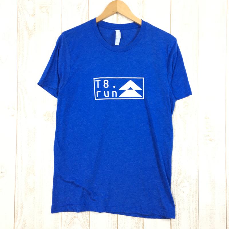 【Men's M ブルー系】 T8 ティーエイト クイックドライ Tシャツ トレイルランニング トレラン International Men's  コットン ショートスリーブTシャツ クルーネック インナー シャツ トップス ウェア