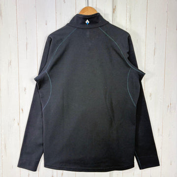 【Men's M ブラック系】 Montbell ( モンベル ) ウイックロン ZEOサーマル ジャケット Men's Wickron ZEO Thermal Jacket Men's 裏面起毛 UVカット ポリエステル ウェア トップス インナー シャツ ロング - 0