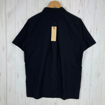 【Men's M ブラック系】 Yamatomichi ( 山と道 ) UL ショートスリーブ シャツ UL Short Sleeve Shirt シャドウリップ 超軽量 ポリエステル ウェア トップス インナー シャツ ショートスリーブシャツ 化繊 z000610 - 0