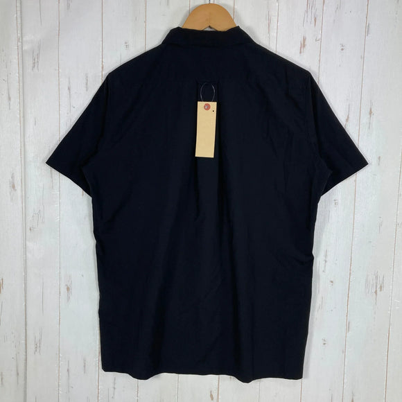 【Men's M ブラック系】 Yamatomichi ( 山と道 ) UL ショートスリーブ シャツ UL Short Sleeve Shirt シャドウリップ 超軽量 ポリエステル ウェア トップス インナー シャツ ショートスリーブシャツ 化繊 z000610