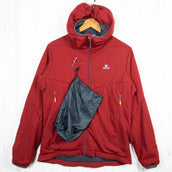 【Men's M レッド系】 Finetrack ( ファイントラック ) ドラウト ポリゴン3 フーディ 化繊ダウン ウェア トップス アウター ジャケット 化繊インサレーション z00052921  化繊インサレーション アウター ジャケット トップス ウェア