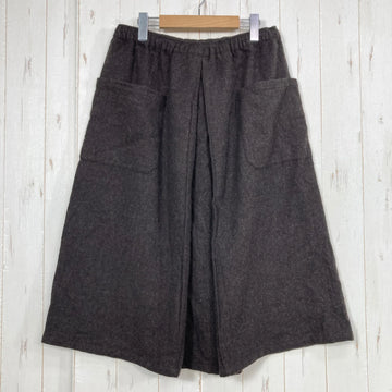 【Unisex M ブラウン系】 Shinogi By Axesquin ( 凌 By アクシーズクイン ) ハカマスカート wool 桧皮色 ウール ウェア ボトムス スカート z00058735 桧皮色 スカート ボトムス ウェア - 0