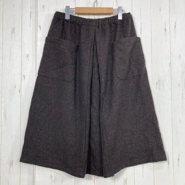 【Unisex M ブラウン系】 Shinogi By Axesquin ( 凌 By アクシーズクイン ) ハカマスカート wool 桧皮色 ウール ウェア ボトムス スカート z00058735 桧皮色 スカート ボトムス ウェア