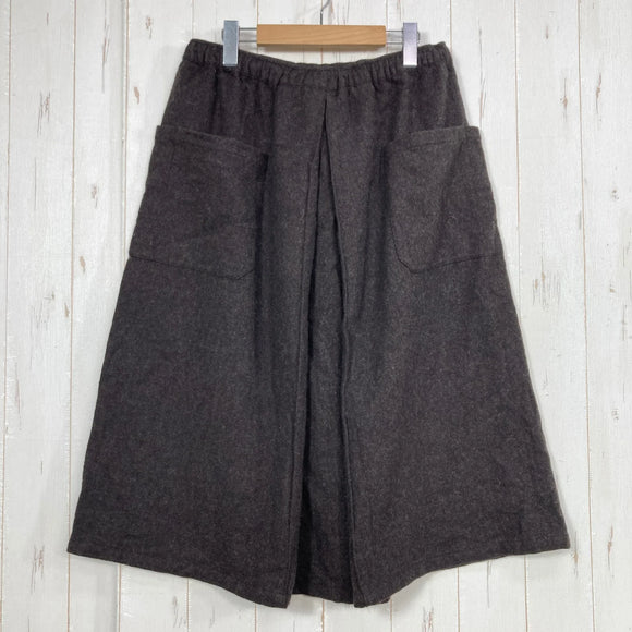【Unisex M ブラウン系】 Shinogi By Axesquin ( 凌 By アクシーズクイン ) ハカマスカート wool 桧皮色 ウール ウェア ボトムス スカート z00058735 桧皮色 スカート ボトムス ウェア