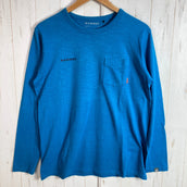 【Men's M ブルー系】 Mammut ( マムート ) マッソーネ ロングスリーブ Tシャツ Massone Longsleeve ウェア トップス インナー シャツ ロングスリーブTシャツ クルーネック コットン z00053729  コットン ロングスリ