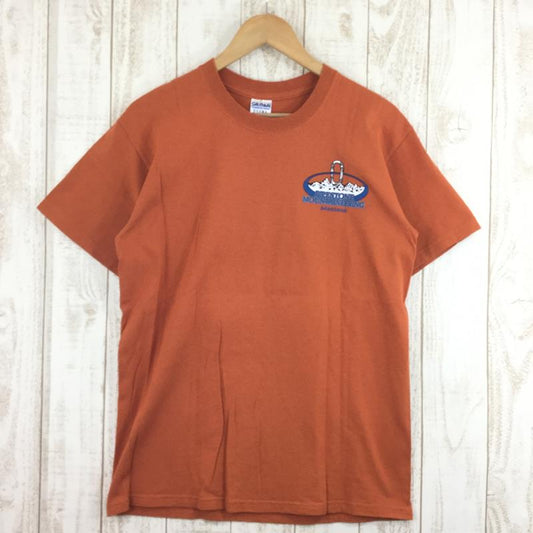 【Men's M オレンジ系】 パイプストーンマウンテニアリング Pipestone Mountaineering カラビナ Tシャツ 希少なアウトドアTシャツ International Men's  化繊 ショートスリーブTシャツ クルーネック インナー シャツ