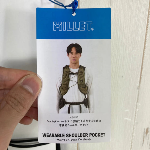 【M ブラック系】 Millet ( ミレー ) ウェアラブル ショルダー ポケット WEARABLE SHOULDER POCKET ポリエステル バッグ ストレージ バックパック  z00057667   バックパック バッグ ストレージ