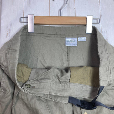 【Women's S グリーン系】 Gramicci ( グラミチ ) リネン ラップ フレア パンツ LINEN WRAP FLARE PANTS ASHGREEN ウェア ボトムス ロングパンツ コットン z00052001 ASHGREEN コットン ロングパンツ - 【公式】2ndGEAR（セカンドギア）Webショップ【登山用品・アウトドア用品専門 買取販売店】