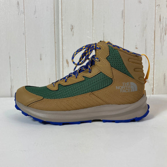 【Boy's 23.5cm ベージュ系】 The North Face ( ザ・ノースフェイス ) ユース ファストパック ハイカー ミッド ウォータープルーフ K Fastpack Mid WP BG フットウェア トレッキングブーツ z00056642 BG トレッキング
