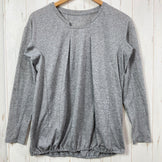[Women's L Gray] Phenix Long Sleeve Blouse Polyester Wear Top Inner Shirt Long Sleeve T-Shirt Crew Neck Synthetic z00057642 Synthetic Long Sleeve T-Shirt Crew Neck Inner