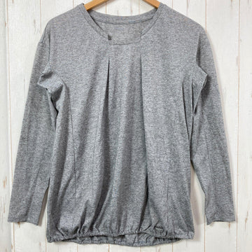 【Women's L グレー系】 Phenix ( フェニックス ) ロンスグリーブ ブラウス ポリエステル ウェア トップス インナー シャツ ロングスリーブTシャツ クルーネック 化繊 z00057642  化繊 ロングスリーブTシャツ クルーネック インナー シ