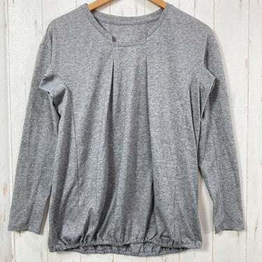 [Women's L Gray] Phenix Long Sleeve Blouse Polyester Wear Top Inner Shirt Long Sleeve T-Shirt Crew Neck Synthetic z00057642 Synthetic Long Sleeve T-Shirt Crew Neck Inner
