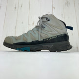 【Women's 23.5cm グレー系】 Salomon ( サロモン ) エックス ウルトラ 4 ミッド ワイド ゴアテックス X ULTRA 4 MID WIDE GORE-TEX QUARRY / BLACK / LEGION BLUE フットウェア トレッキングブーツ