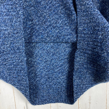 Men's L Navy 1980s Llbean Wool Sweater, Vintage Original, Hard to Find, Wool Wear, Tops, Outerwear, Fleece Jacket, z00054495