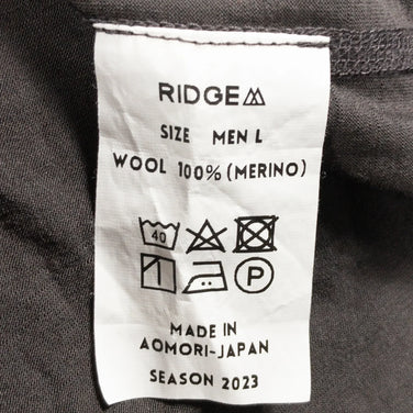 【Men's L グレー系】 Ridge Mountain Gear ( リッジマウンテンギア ) メリノ ベーシック ティー ロングスリーブ Merino Basic Tee Long Sleeve メリノウール Asian Men's モスグレー | Moss - 【公式】2ndGEAR（セカンドギア）Webショップ【登山用品・アウトドア用品専門 買取販売店】