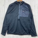 【Men's M ブラック系】 Static ( スタティック ) アドリフト ハーフ ジップ フーディ Adrift Half Zip Hoody ポリエステル ウェア トップス アウター ジャケット フリース Teijin Octa ( 帝人オクタ ) z000