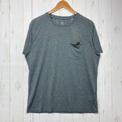 【Men's L グレー系】 Millet ( ミレー ) ヘザー メッシュ クルー ショート スリーブ Heather Mesh Crew Short Sleeve ポリエステル ウェア トップス インナー シャツ ショートスリーブTシャツ クルーネック 化繊