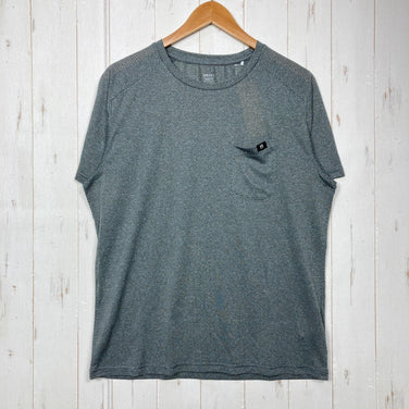 【Men's L グレー系】 Millet ( ミレー ) ヘザー メッシュ クルー ショート スリーブ Heather Mesh Crew Short Sleeve ポリエステル ウェア トップス インナー シャツ ショートスリーブTシャツ クルーネック 化繊