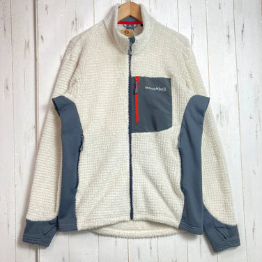 【男式 S 象牙色系】 Montbell (蒙贝尔) CLIMAAIR 夹克 涤纶 服装 上衣 外套 抓绒 z00057515 抓绒 外套 夹克 上衣 服装