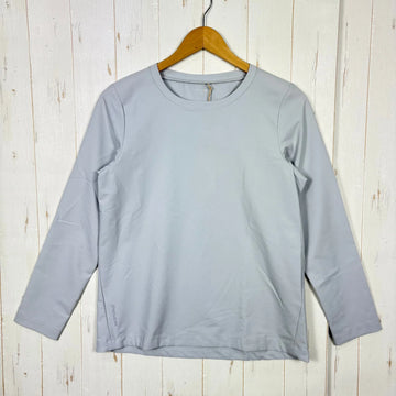 【Women's S グレー系】 Houdini ( フーディニ ) ウィメンズ カバー クルー W's Cover Crew 158694 GROUND GREY z00055968 GROUND GREY 化繊 ロングスリーブTシャツ クルーネック インナー シャ