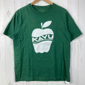 【Men's M グリーン系】 Kavu ( カブー ) アップル ティー Apple Tee コットン ウェア トップス インナー シャツ ショートスリーブTシャツ クルーネック コットン z00058407 コットン ショートスリーブTシャツ クルーネック イ