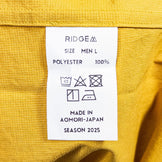 【Men's L イエロー系】 Ridge Mountain Gear ( リッジマウンテンギア ) フーデッド ロングスリーブ シャツ Hooded Long Sleeve Shirt Rustic Mustard ポリエステル ウェア トップス インナー シャツ - 【公式】2ndGEAR（セカンドギア）Webショップ【登山用品・アウトドア用品専門 買取販売店】