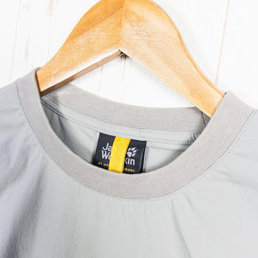 Men's Small Gray Jackwolfskin Short Sleeve Pocket Shirt, Nylon, Top, Undershirt, Short Sleeve Shirt, Synthetic Fiber, z00053093