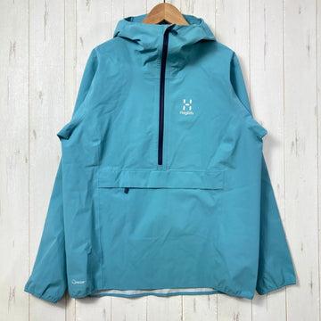 【Women's S ブルー系】 Haglofs ( ホグロフス ) スパルブ プルーフ アノラック Sparv Proof Anorak ポリエステル ウェア トップス アウター ジャケット レインシェル z00058027  レインシェル アウター ジャケット ト