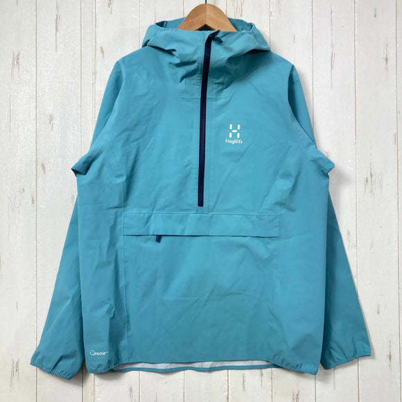 【Women's S ブルー系】 Haglofs ( ホグロフス ) スパルブ プルーフ アノラック Sparv Proof Anorak ポリエステル ウェア トップス アウター ジャケット レインシェル z00058027  レインシェル アウター ジャケット ト