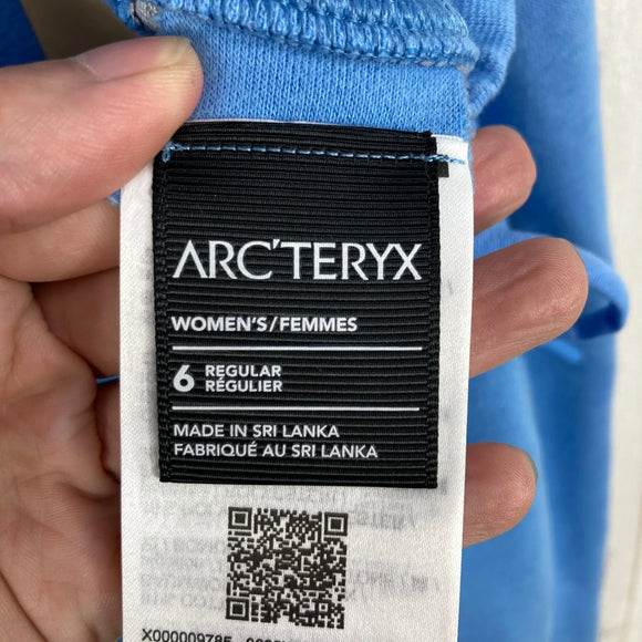 【Women's 6 ブルー系】 Arcteryx ( アークテリクス ) エンブレム フリース ジョガー ウィメンズ Emblem Fleece Jogger Women's Glacial オーガニックコットン テーパード オーガニックコットン ウェア ボトムス