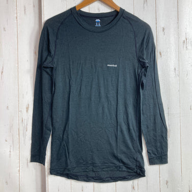 【Men's M ブラック系】 Montbell ( モンベル ) スーパーメリノウール L.W ラウンドネックシャツ Super Merino Wool L.W Round Neck Shirt メリノウール ウェア トップス インナー シャツ ロングスリーブTシ