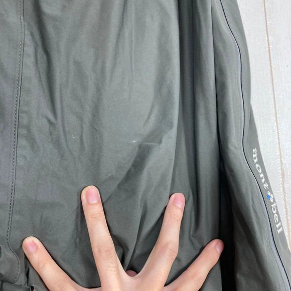 【Men's L グレー系】 Montbell ( モンベル ) ストレッチレイン フルジップパンツ Men's Stretch Rain Full Zip Pants ストレッチドライテック 3レイヤー サイドフルオープン ナイロン ウェア ボトムス ロングパン