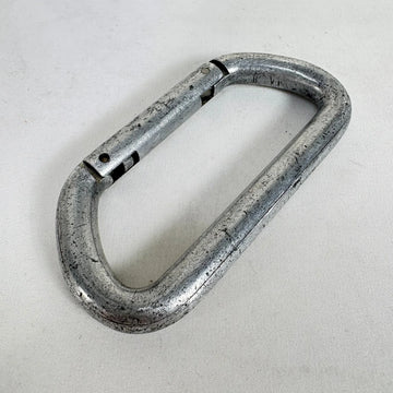 【OneSize シルバー系】 SMC ( Seattle Manufacturing Corporation ) ヴィンテージ D型 カラビナ Vintage D Carabiner ストレートゲート ロッククライミングギア z00061777  ロッククライミン - 0