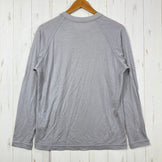 【Unisex S グレー系】 Yamatomichi ( 山と道 ) 100% ライトメリノ ロングスリーブ 100% Light Merino Long Sleeve Silver Cloud メリノウール ウェア トップス インナー シャツ ロングスリーブTシ