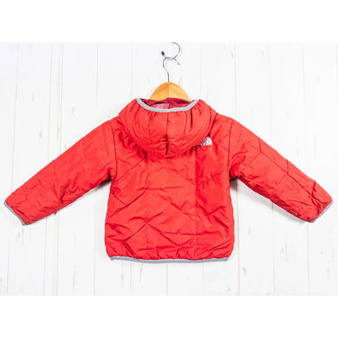 The North Face Reversible Insulated Jacket, Kids' Sizes 18-24M, Red. This polyester outer jacket features synthetic insulation. Product code: z00052885.