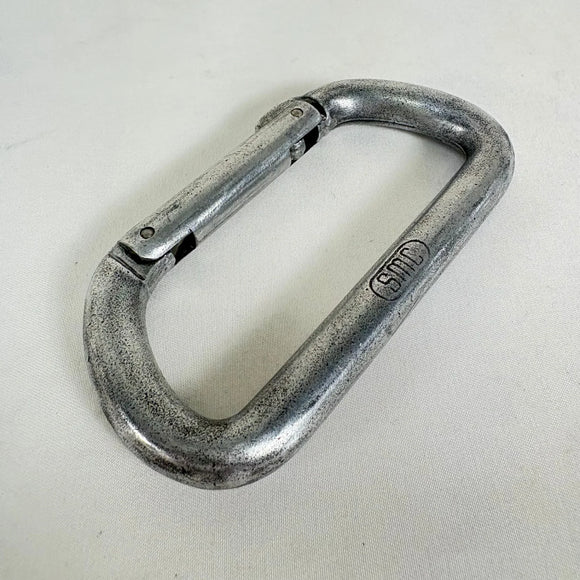 【OneSize シルバー系】 SMC ( Seattle Manufacturing Corporation ) ヴィンテージ D型 カラビナ Vintage D Carabiner ストレートゲート ロッククライミングギア z00061776  ロッククライミン