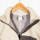 [男款 M 米色] 2009 Patagonia Classic Retro-X 夹克 NWM / 自然色 x 蘑菇棕色，稀有颜色，难以找到，涤纶上衣