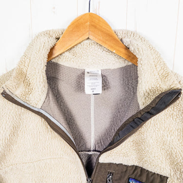 [男款 M 米色] 2009 Patagonia Classic Retro-X 夹克 NWM / 自然色 x 蘑菇棕色，稀有颜色，难以找到，涤纶上衣