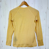 [Women's XS, Yellow] Klattermusen Fafne Crew Top, Inner Shirt, Long-Sleeve T-Shirt, Crew Neck, Wool z00058166 - Wool Long-Sleeve T-shirt, Crew Neck