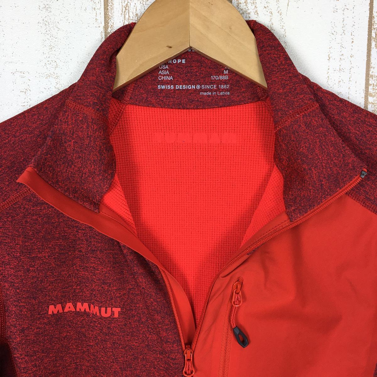 【Men's S レッド系】 Mammut ( マムート ) アコンカグア ライト ミドルレイヤー ジャケット Aconcagua Light Ml Jacket フリース Pontetorto Tecnostretch 1014-00033 Men's  フリー