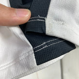 The North Face 男款 Hybrid Delta 拉链衫，M 码，白色。涤纶，长袖衬衫，合成纤维。(z00053919)