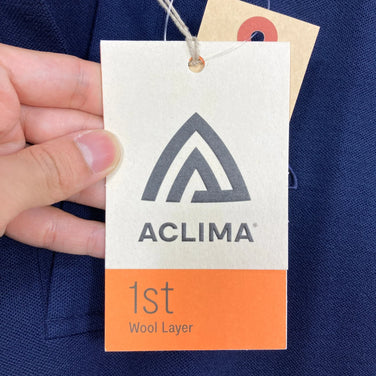 【Women's S ネイビー系】 Aclima ( アクリマ ) レジャーウール ピケシャツ Leisure Wool Pique Shirt 106815 232 Navy Blazer z00058209 232 Navy Blazer ウール ショートスリーブシ