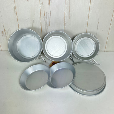 【OneSize シルバー系】 Evernew ( エバニュー ) キャンピング ボウル セット Camping Bowl Set 生産終了モデル 入手困難 アルミ クックウェア クッカー コッフェル z00060362  クッカー コッフェル クックウェア