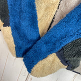 Chums 男士抓绒拉链外套，小号，米色，蓝色，涤纶，上衣，外套，抓绒夹克，z00055529，蓝色