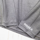 【Men's Ｓ グレー系】 Ridge Mountain Gear ( リッジマウンテンギア ) メリノ ベーシック ティー Merino Basic Tee Moss Gray メリノウール ウェア トップス インナー シャツ ロングスリーブTシャツ クルーネ - 【公式】2ndGEAR（セカンドギア）Webショップ【登山用品・アウトドア用品専門 買取販売店】