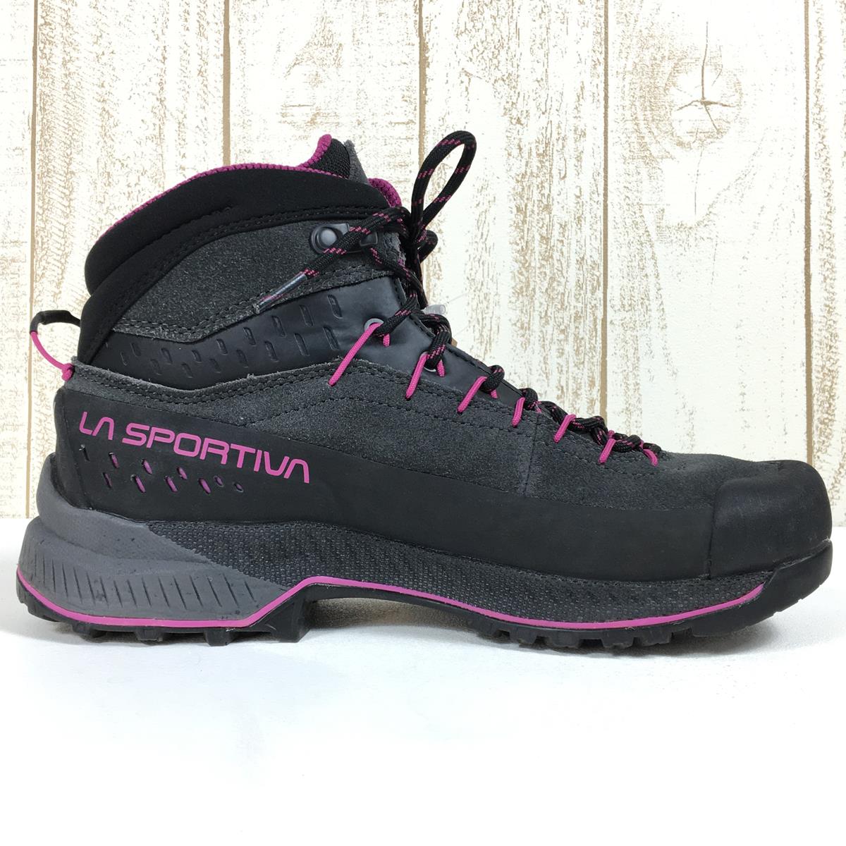 [女式 24.3 厘米黑色] La Sportiva Traverse X4 Evo Mid Gore-Tex 女式 Tx4 Evo Mid Gtx 女式登山鞋徒步鞋 37G 女式 900411 C