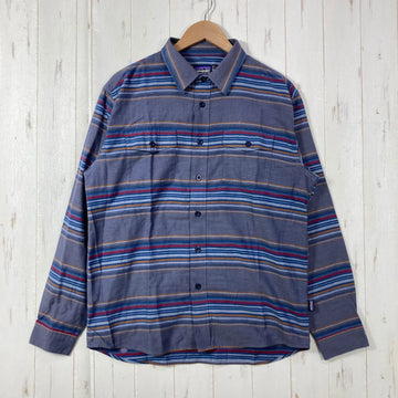 【Men's M ネイビー系】 Patagonia ( パタゴニア ) バックショット フランネル シャツ BUCKSHOT FLANNEL SHIRT 生産終了モデル 入手困難 ウェア トップス インナー シャツ ロングスリーブシャツ コットン z00054239