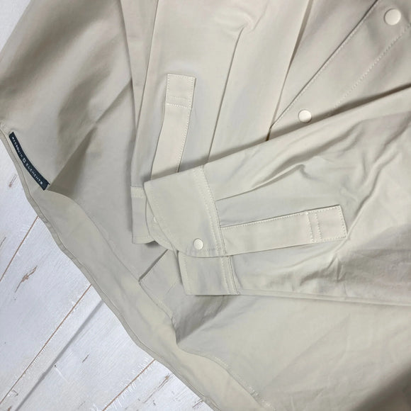 【Men's 2 ベージュ系】 Axesquin Elements ( アクシーズクインエレメンツ ) ソフトシェルのバンドカラーシャツ Soft Shell Band Collar Shirt ナイロン ウェア トップス インナー シャツ ロングスリーブシャツ 化
