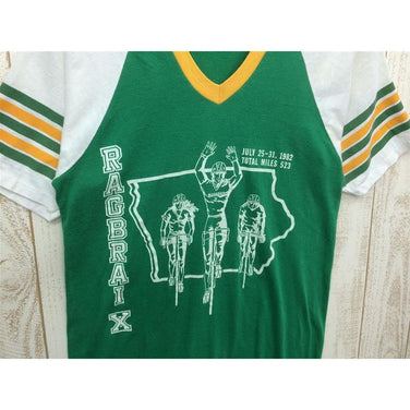 【Men's M グリーン系】 アイオワ Ragbrai 第10回記念 Vネックtシャツ 生産終了モデル ビンテージ Men's 化繊 ショートスリーブTシャツ クルーネック インナー シャツ トップス ウェア - 【公式】2ndGEAR（セカンドギア）Webショップ【登山用品・アウトドア用品専門 買取販売店】