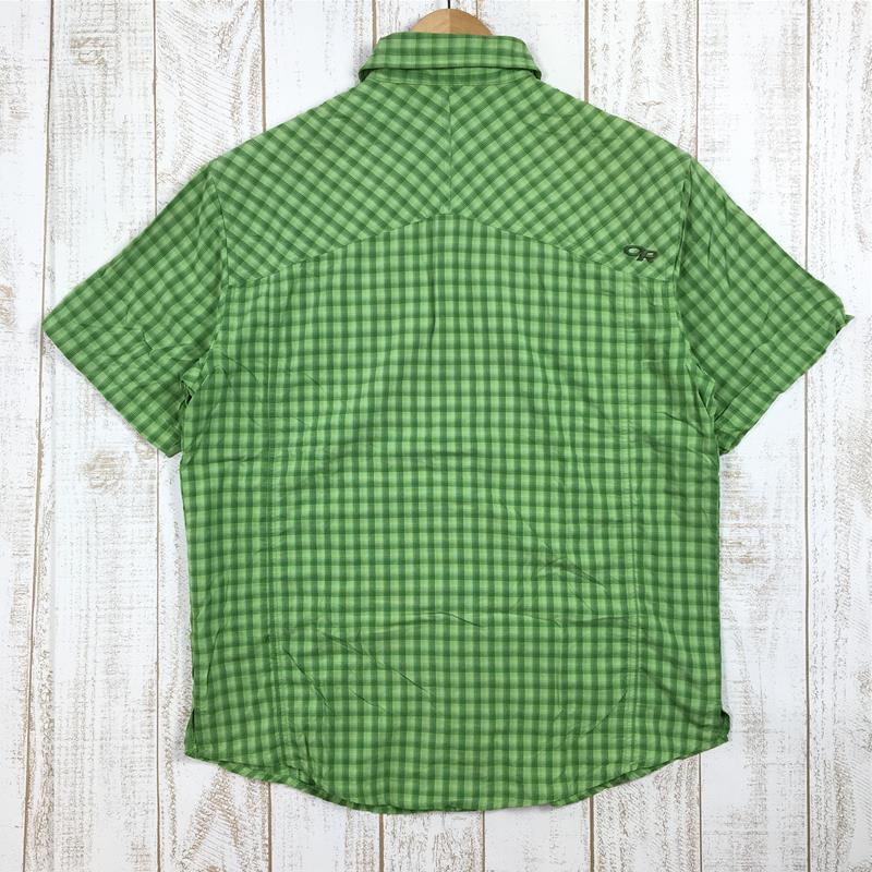 [Men's S Green] Outdoor Research Termini Short Sleeve Shirt Termini Shirt Sleeve Shirt Quick-drying Nylon 50170 International Men's Synthetic Short